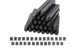 Metalwork Penguin Font Letter Stamp Set, LOWERCASE, 27 Piece, 2.5mm. J1381 - Picture 1 of 2