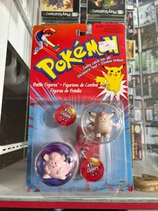 POKEMON BATTLE FIGURES #35 CLEFAIRY #36 CLEFABLE Vintage Retro NEW 1999 Hasbro - Picture 1 of 2