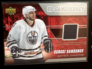 2006-07 UD Game Jersey SERGEI SAMSONOV - Foto 1 di 2