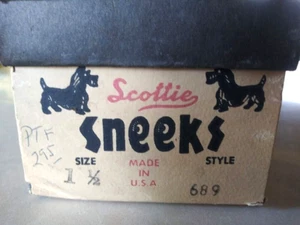 ZAPATOS DE COLECCIÓN SCOTTIE SNEEKS NIÑOS EN CAJA TALLA 1 1/2 - Imagen 1 de 4