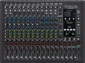 Mackie ONYX16 16-Channel Analog Mixer w/ Multi-Track USB/3-Band EQ+Bluetooth - Picture 1 of 7