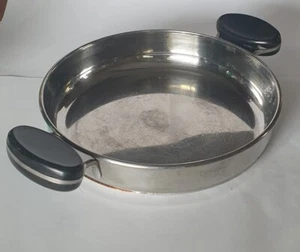 Tegame Inox 18/10 con 2 manici. Cm 23 fondo Multitherm, capacità 1L, seminuovo - Foto 1 di 9