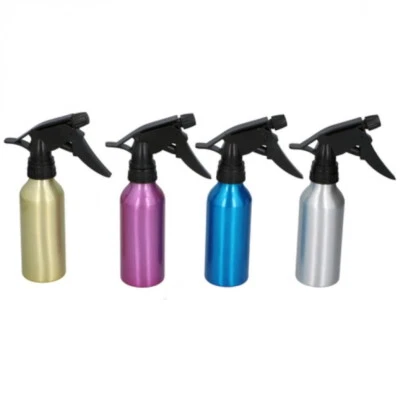 EDCO Confezione da 2 Salon Spray Acqua Bottiglia Acqua Alluminio Parrucchiere Viaggio Metallico 200ml