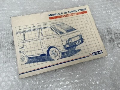 Manuale Di Conduttore Uso E Manutenzione Libretto Nissan Vanette 1990 - Immagine 1 di 3