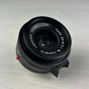 TOP CONDITION! Leica 28mm f/2.8 Elmarit-M ASPH M-Mount Lens 6-Bit w/Caps - Picture 1 of 8