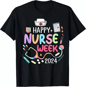 Nurse Appreciation Week - Happy National Nurses Week 2024 T-Shirt Hoodie - Picture 1 of 18