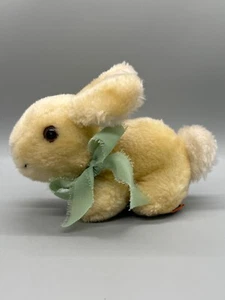 R. Dakin VINTAGE`Off White Rabbit Bunny Plush EASTER Made in Korea 1978 - Picture 1 of 17