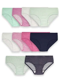 Assorted Cotton Hipster Underwear, 10 Pack (Little Girls & Big Girls) - Picture 1 of 3