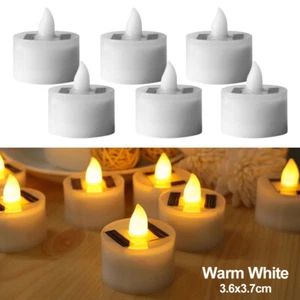 6x Luces de té LED impermeables al aire libre velas de té luces de té - Imagen 1 de 9