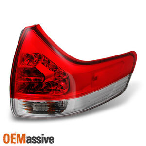 Fits 2011-2014 Toyota Sienna Red Outer Pc LED Taillight Passenger Right Side