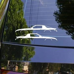 x2 Car silhouette stickers for Chevrolet Camaro 3rd gen Iroc-Z / Z28 - Picture 1 of 3