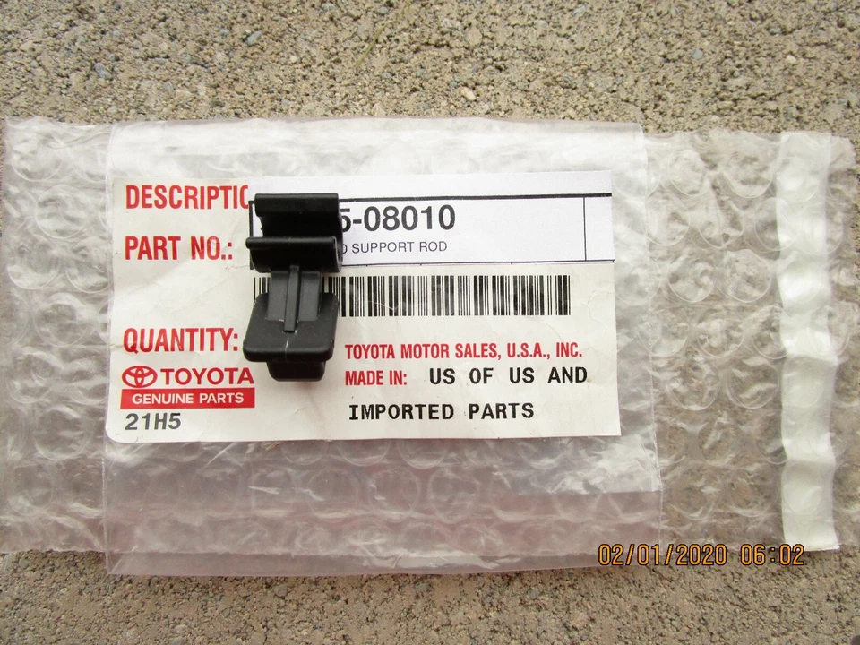 SE ADAPTA A: 98 - 03 TOYOTA SIENNA CAPÓ SOPORTE VARILLA ABRAZADERA RETENEDOR CLIP FABRICANTE DE EQUIPOS ORIGINALES NUEVO Foto 1 de 4