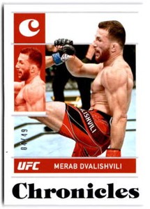 2022 Panini Chronicles UFC Purple #10 MERAB DVALISHVILI /49  Bantamweight MMA 