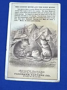 Tarjeta comercial C.1890 ~ Fairbank Canning Co. ~ Agente W.&C.R. Milliken PORTLAND, ME - Imagen 1 de 2
