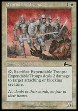 Magic the Gathering MTG Expendable Troops (8) Urza's Legacy   LP