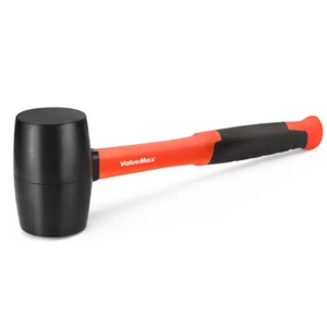 ValueMax 8oz Rubber Mallet Hammers Double-Faced Soft Mallet w/Fiberglass Handle - Picture 1 of 7