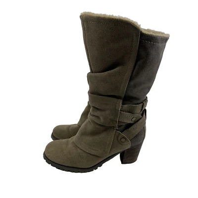 Baretraps Zandrea каблук замшевые ботинки коричневый замши молнии громоздкий середины искусственного меха женщин 8 - Изображение 1 из 4