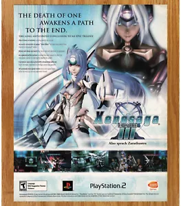 Xenosaga Episode III Bandai RPG PS2 Videospiel Printwerbung / Poster Promo Art 2006 - Bild 1 von 3