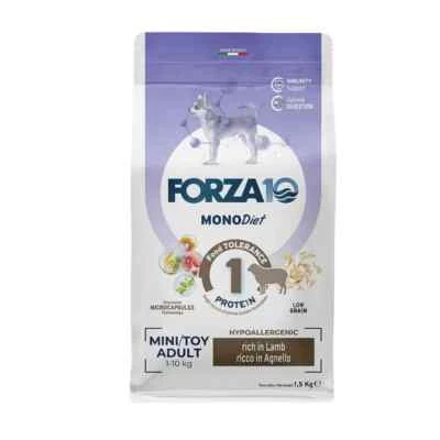 1,5Kg Forza 10 Mono Diet Crocchette per Cani Mini Toy Adult Agnello PROMOZIONE - Immagine 1 di 4