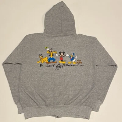 VINTAGE 2000 DISNEY CHARACTERS ZIP UP HOODIE (MEDIUM)  - Image 1 of 4