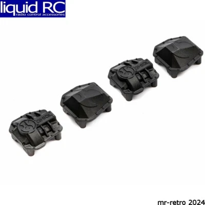 Axial Racing 232044 AR45P AR45 Differential Covers Black: SCX10 III - Image 1 of 2