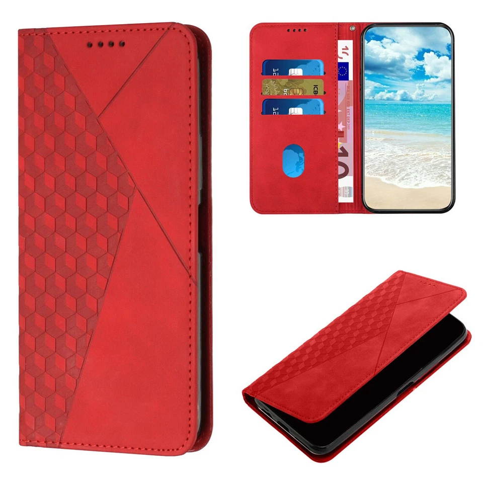 Para Google Pixel 10 Pro XL 9A 8 7 6 Cuero Magnético Abatible Soporte Tarjeta Billetera Estuche Foto 1 de 1