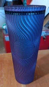 Starbucks 2025 24 oz Siren Mermaid Purple Green Swirl Venti Cold Cup Tumbler NEU - Bild 1 von 7
