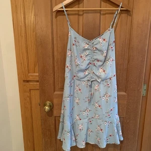 Vestido floral para mujer XXL azul correa de espagueti - Imagen 1 de 7