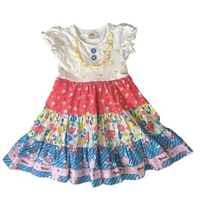 Wildflowers clothing general store ballet dress f;pwers twirl 4 red blue dog cat - Picture 1 of 10