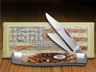 Cuchillo Case xx Texas Jack Jigged mango de hueso ámbar cuchillos de bolsillo de acero CS 00077 Foto 1 de 4