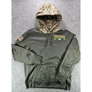 Nike Green Bay Packers NFL On Field Dri Fit Hoodie Herren Medium Digital Camo USA - Bild 1 von 16