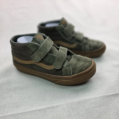 VANS Niños Talla 3 Verde y Marrón Gamuza Prendas para el torso Altas Tenis Niños Unisex Zapatos Foto 1 de 4
