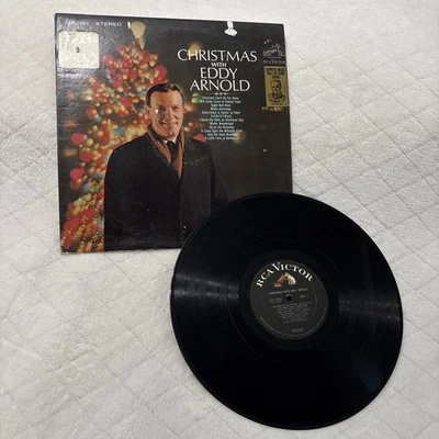 CHRISTMAS WITH EDDY ARNOLD 1967 RCA LSP2554 ORIGINAL LP Vinyl Record LP stereo - Image 1 of 4