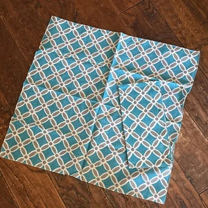 Bandana Turquesa - Gris - Patrón Blanco NUEVO - Imagen 1 de 4