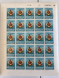 Togo- 1964 Scott #461 MNH  52 Sheets Of 25 Stamps Orchids Republique Togolaise - Picture 1 of 4