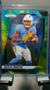 2024 Prizm Yellow Green Hyper Quentin Johnston /180 - Picture 1 of 2