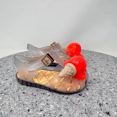 Mini Melissa Sandals Girls 8 Aranha Ice Cream Cone Jelly Toddler Shoes EUR 24 - Image 1 of 4