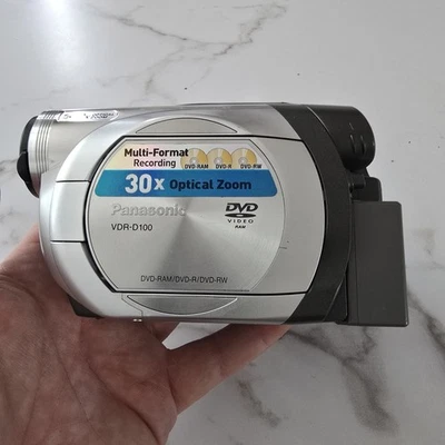 Panasonic VDR-D100EB 30x Zoom DVD Camcorder Video Camera  - Image 1 of 4