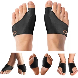Copper Compression Bunion Corrector Relief Small/Medium (1 Pair), Black - Picture 1 of 9