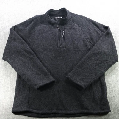 Smartwool Pullover Mens XXL Charcoal 1/4 Zip Wool Sweater Hiking Camp - Image 1 of 4