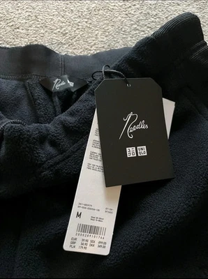 Uniqlo x Needles Fleece Wide Trousers Black Size M - BNWT In Hand - Image 1 of 3
