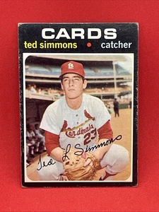 1971 Topps Baseball Ted Simmons RC #117 (A) - Bild 1 von 2