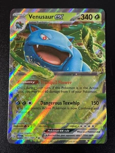 Pokemon Venusaur ex 003/165 Sv: Scarlet & Violet 151 Holo NM - Picture 1 of 4
