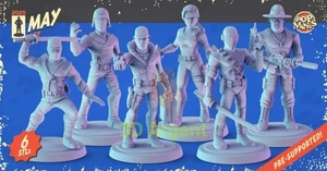 G.I. Joe Miniatures - Snake Eyes Storm Shadow Destro Cobra 32mm Resin Figuren - Bild 1 von 9