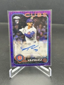 2024 Topps Chrome - Auto Luis Vazquez #AC-LV Purple Speckle Refractor /299  - Picture 1 of 2