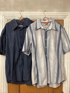 2x HUGO BOSS Mens Button Up Shirts In Large - Picture 1 of 9
