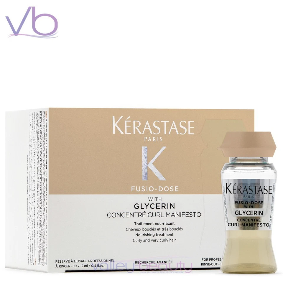Kérastase Fusio-Dose With Glycerin Curl Manifesto For Curly Hair 10x12ml