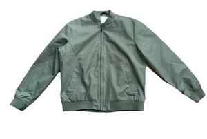 Topman Giubbotto Bomber Uomo Leggero XL Verde Full Zip Manica Lunga - Foto 1 di 5