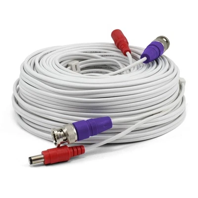 BNC Coaxial Cable for Security Camera CCTV System, Audio Video Extension Powe... - Image 1 of 4