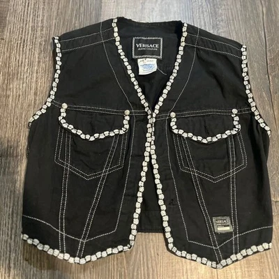 Chaleco utilitario vintage VERSACE - hecho en Italia Foto 1 de 4